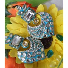 High Ended Designer Earrings in Antique Gold base